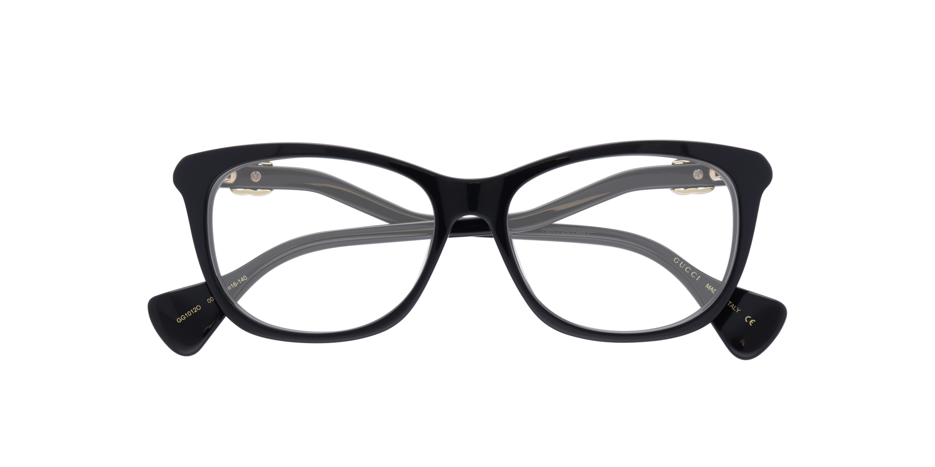 GG1012O Black AcetateEyeglass Frames for Glasses Direct, Closed View
