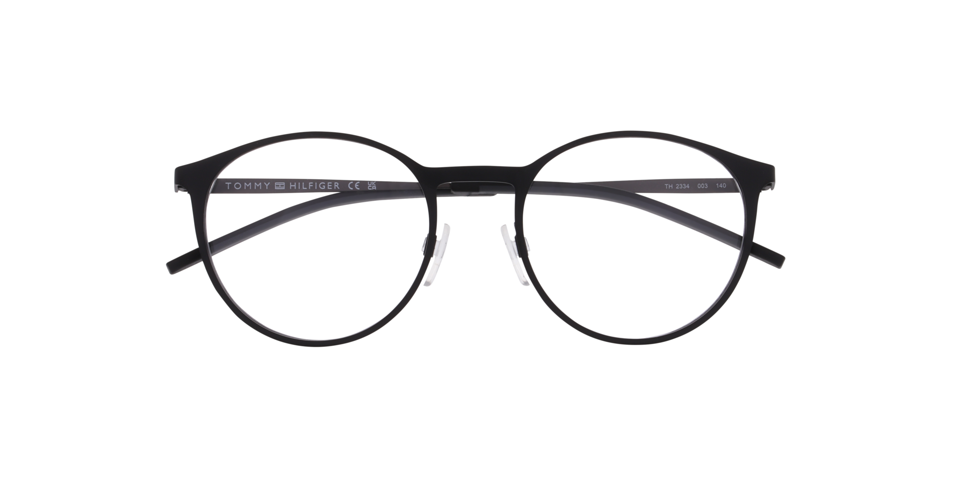 TH 2334 Black MetalEyeglass Frames for Glasses Direct, Closed View