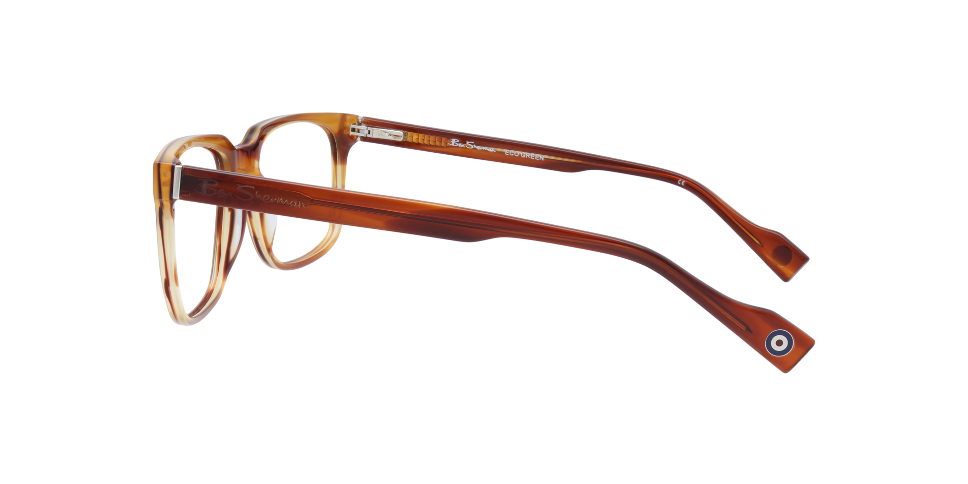 Strand Brown MetalSunglass Frames for Glasses Direct, Side View