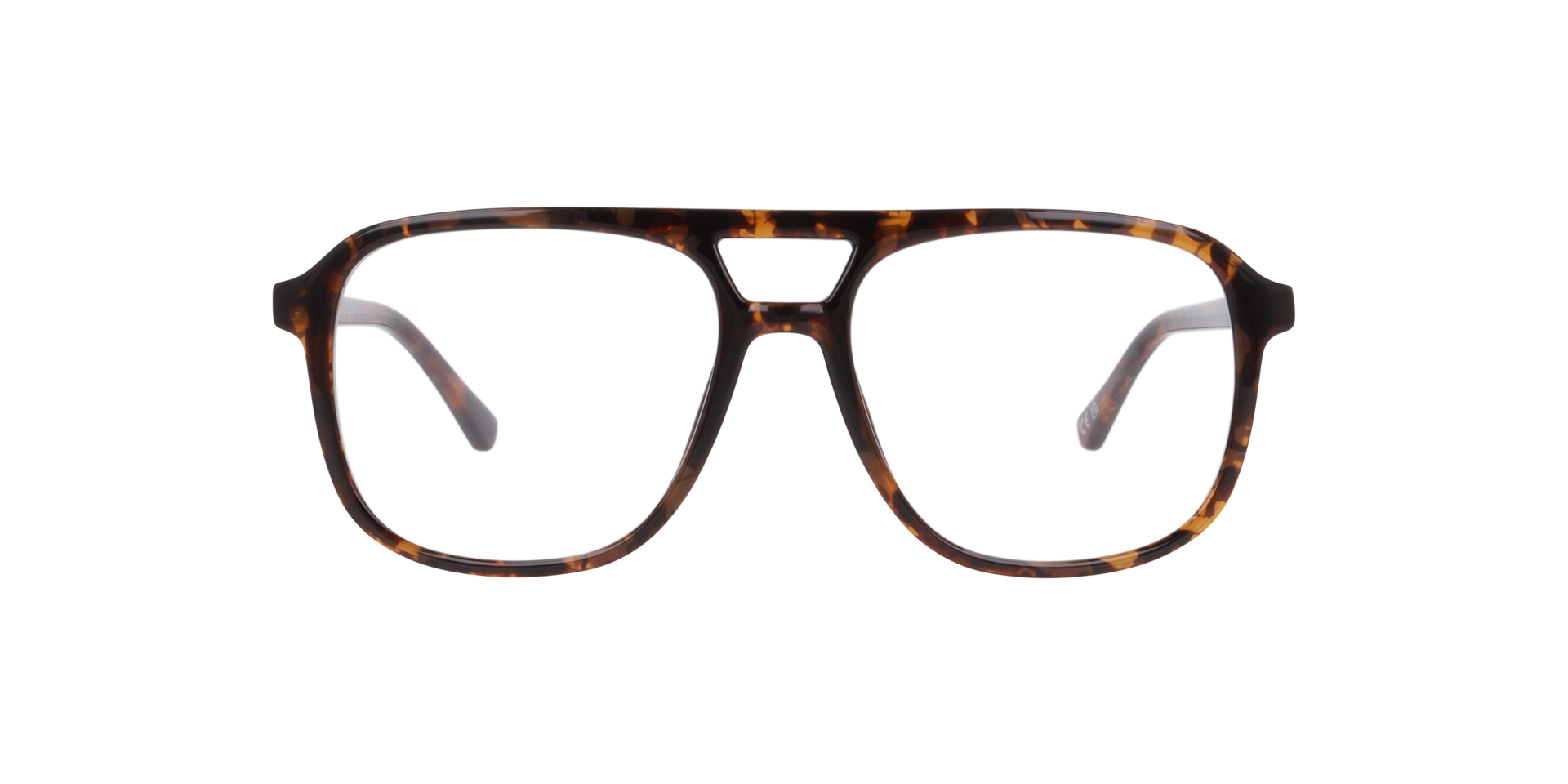 Max Havana Brown PlasticEyeglass Frames for Glasses Direct, Front View