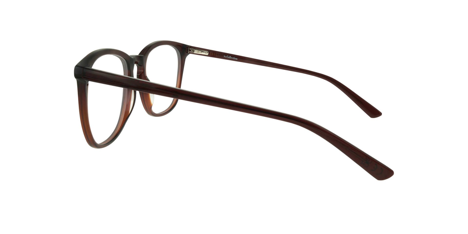Lawson Shiny Brown AcetateEyeglass Frames for Glasses Direct, Side View