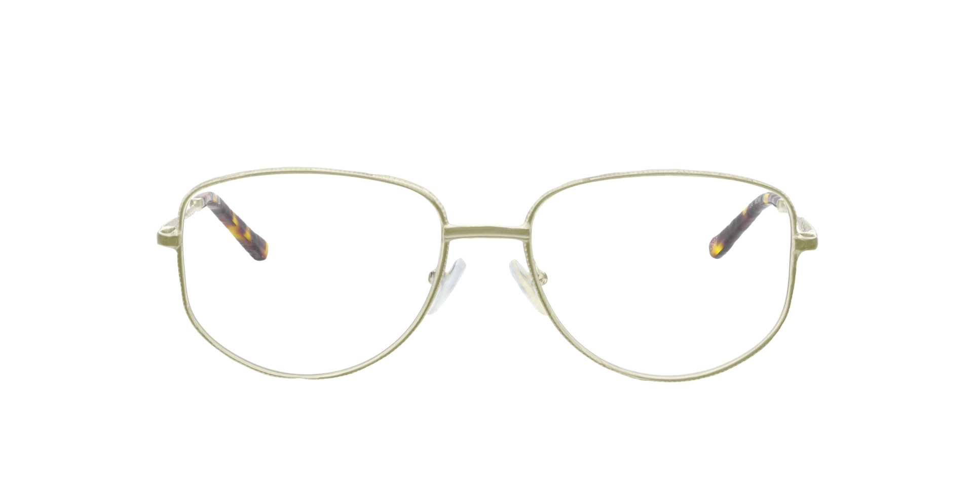 Monk Shiny Gold MetalEyeglass Frames for Glasses Direct, Front View