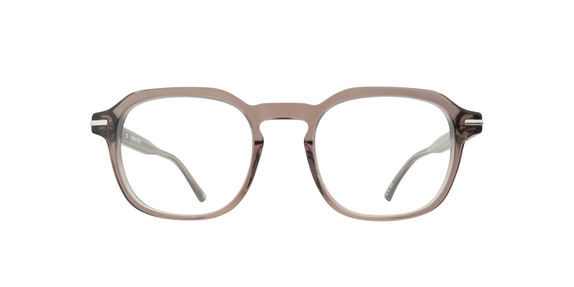 Joel Crystal Brown AcetateEyeglass Frames for Glasses Direct, Front View