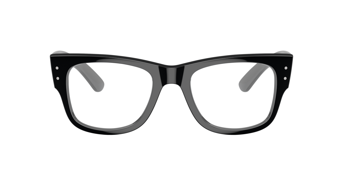 Ray-Ban Eyeglasses Mega Wayfarer Optics - Black Frame Clear Lenses Polarized 51-21, RX0840V - Image 6