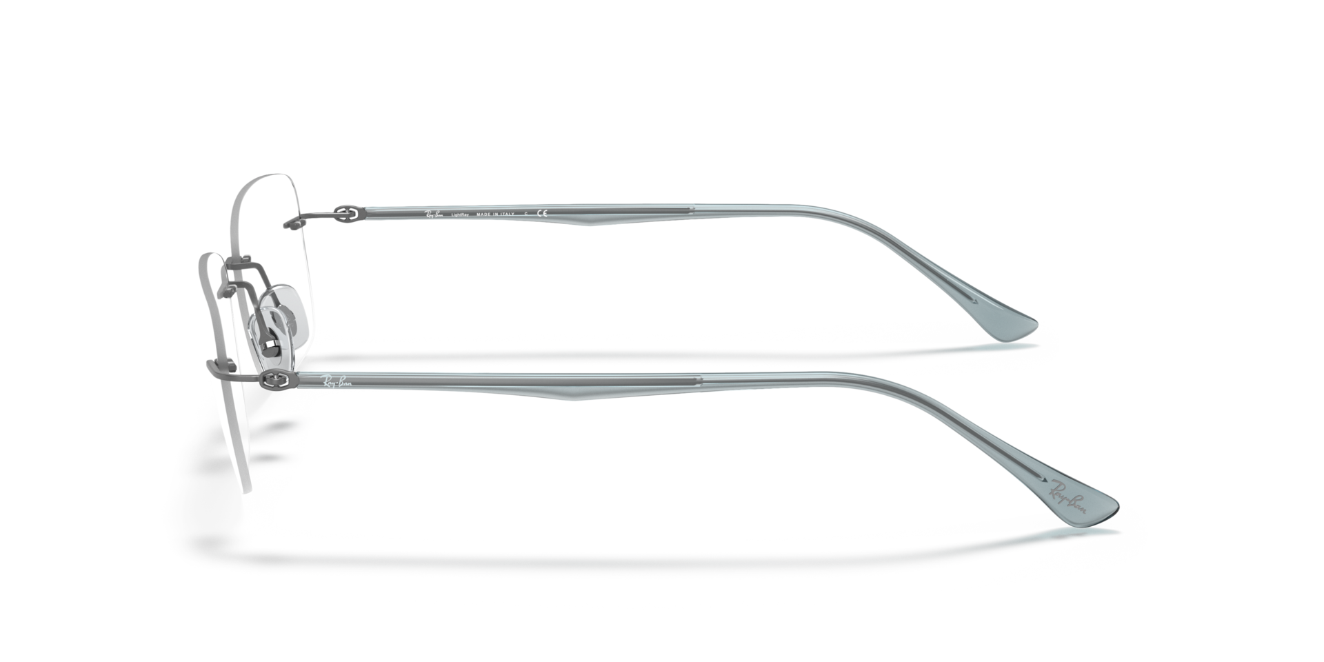 RB8725 Gunmetal TitaniumEyeglass Frames for Glasses Direct, Side View