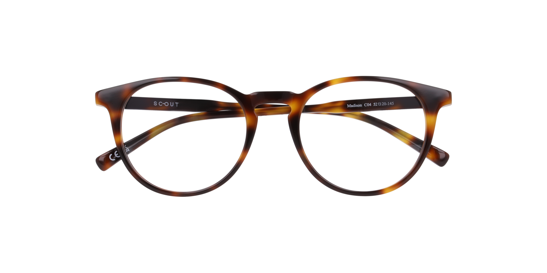 Madison Havana Brown AcetateEyeglass Frames for Glasses Direct, Closed View