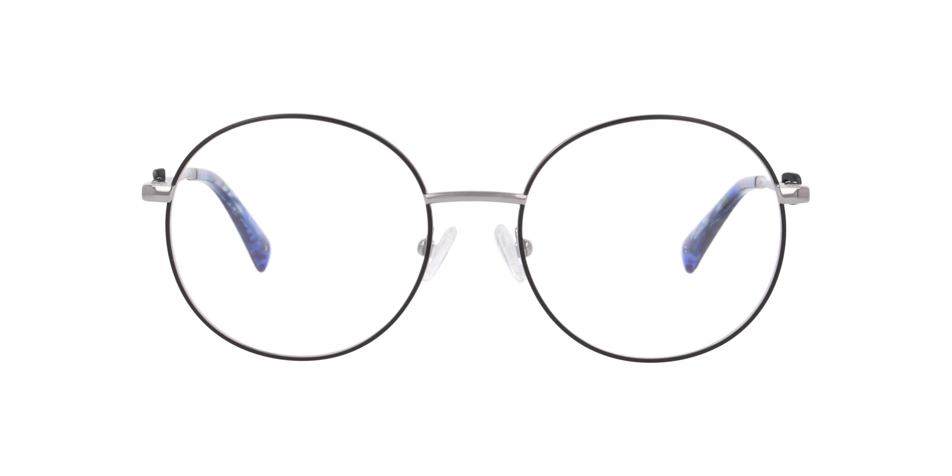 Cureal Black MetalEyeglass Frames for Glasses Direct, Front View