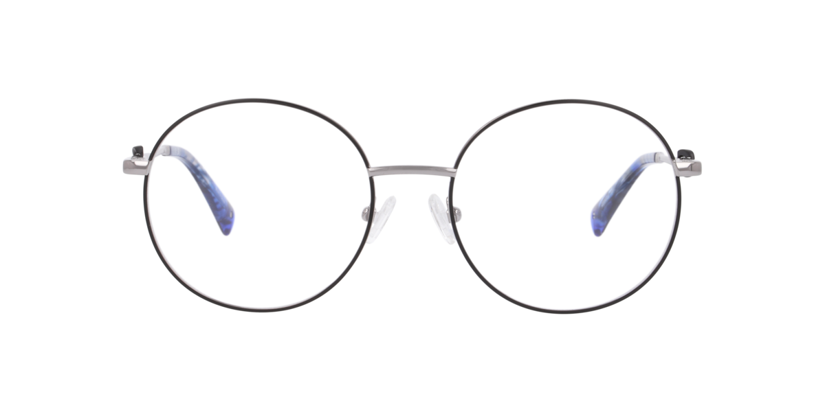 Champion Women's Black Round Metal Eyeglasses Online - Full Rim - Cureal