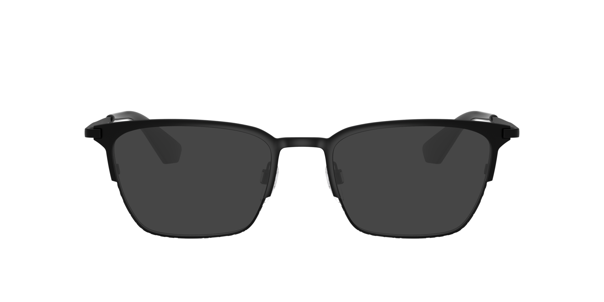 BE1401 Matte Black MetalEyeglass Frames for Glasses Direct, with Tinted Lenses