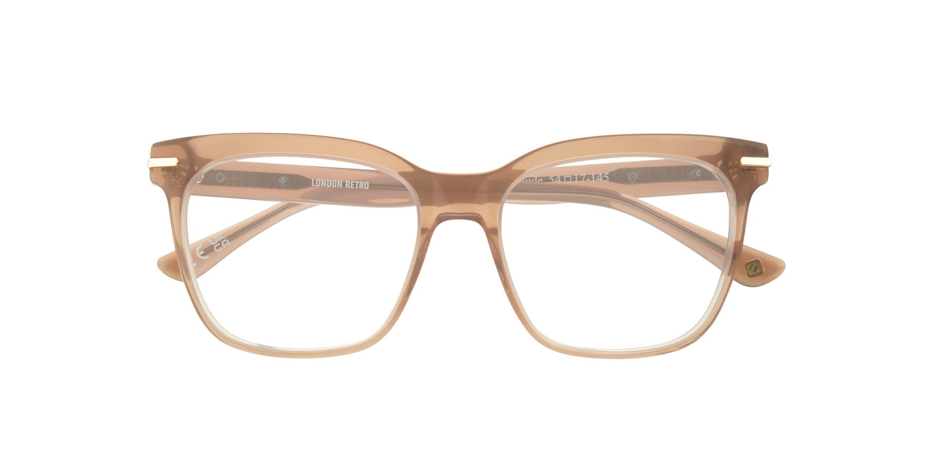 Jordan Milky Nude AcetateEyeglass Frames for Glasses Direct, Closed View