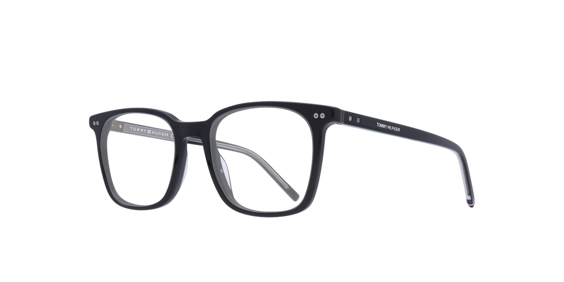 TH 1942 Black AcetateEyeglass Frames for Glasses Direct, Angle View
