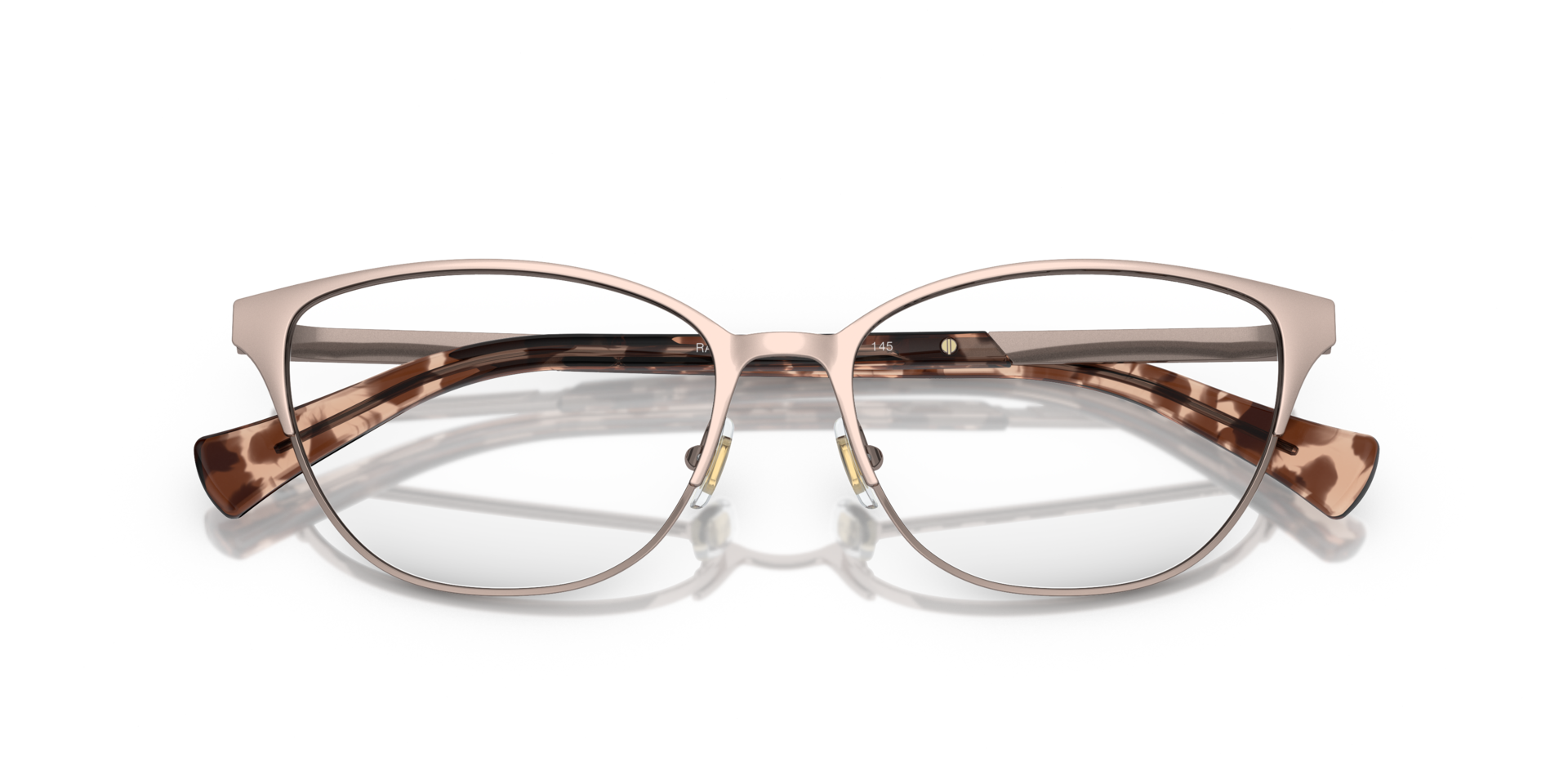 RA6055 Shiny Rose Gold MetalEyeglass Frames for Glasses Direct, Closed View
