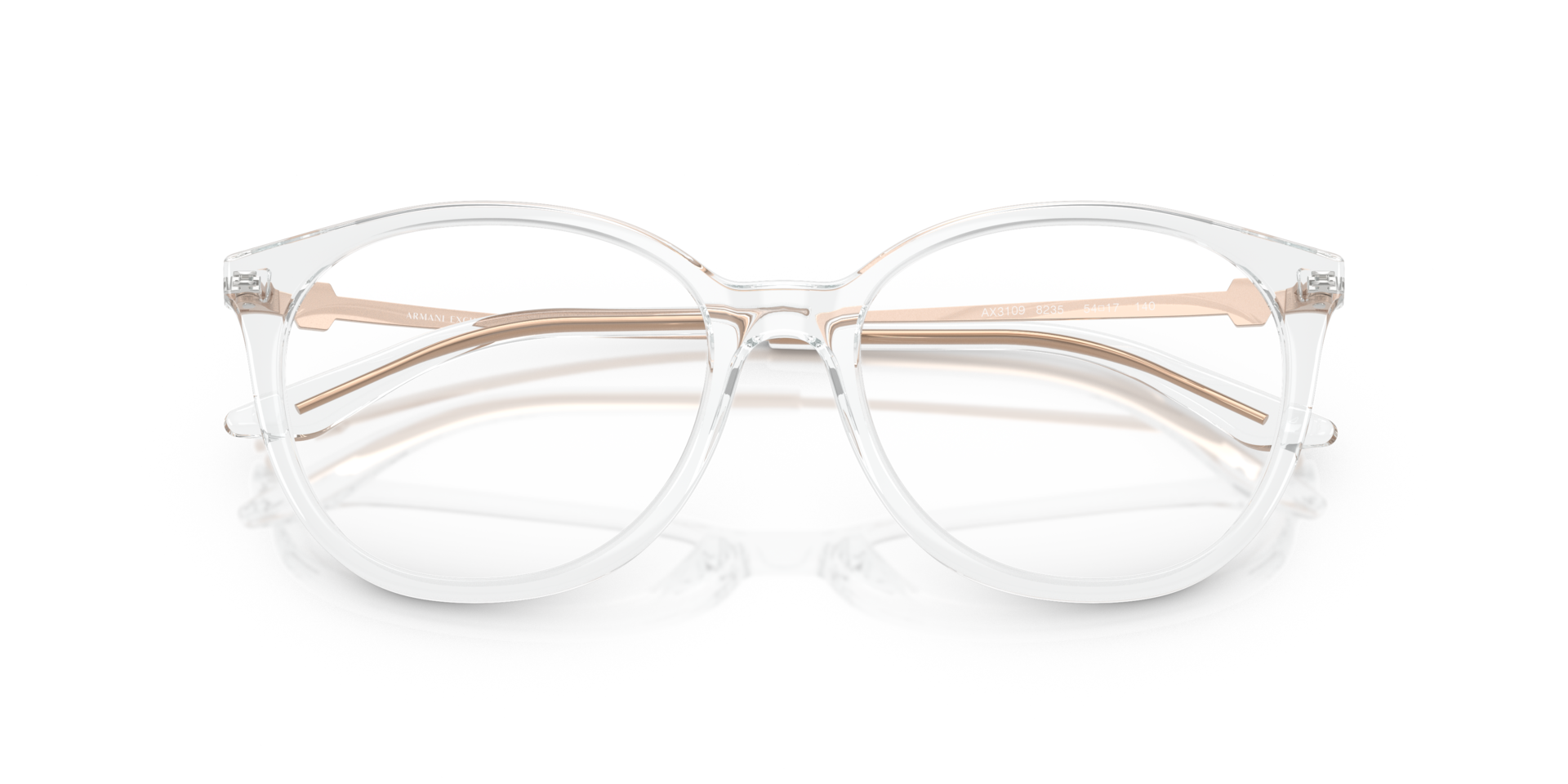 AX3109 Shiny Crystal PlasticEyeglass Frames for Glasses Direct, Closed View