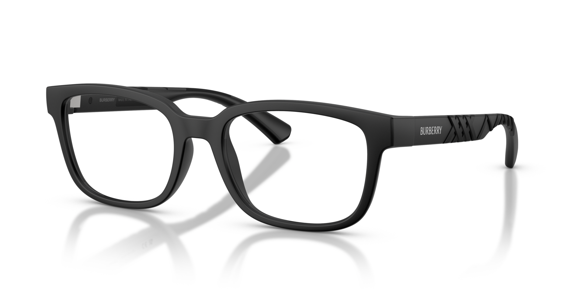 BE2451U Matte Black PlasticEyeglass Frames for Glasses Direct, Angle View