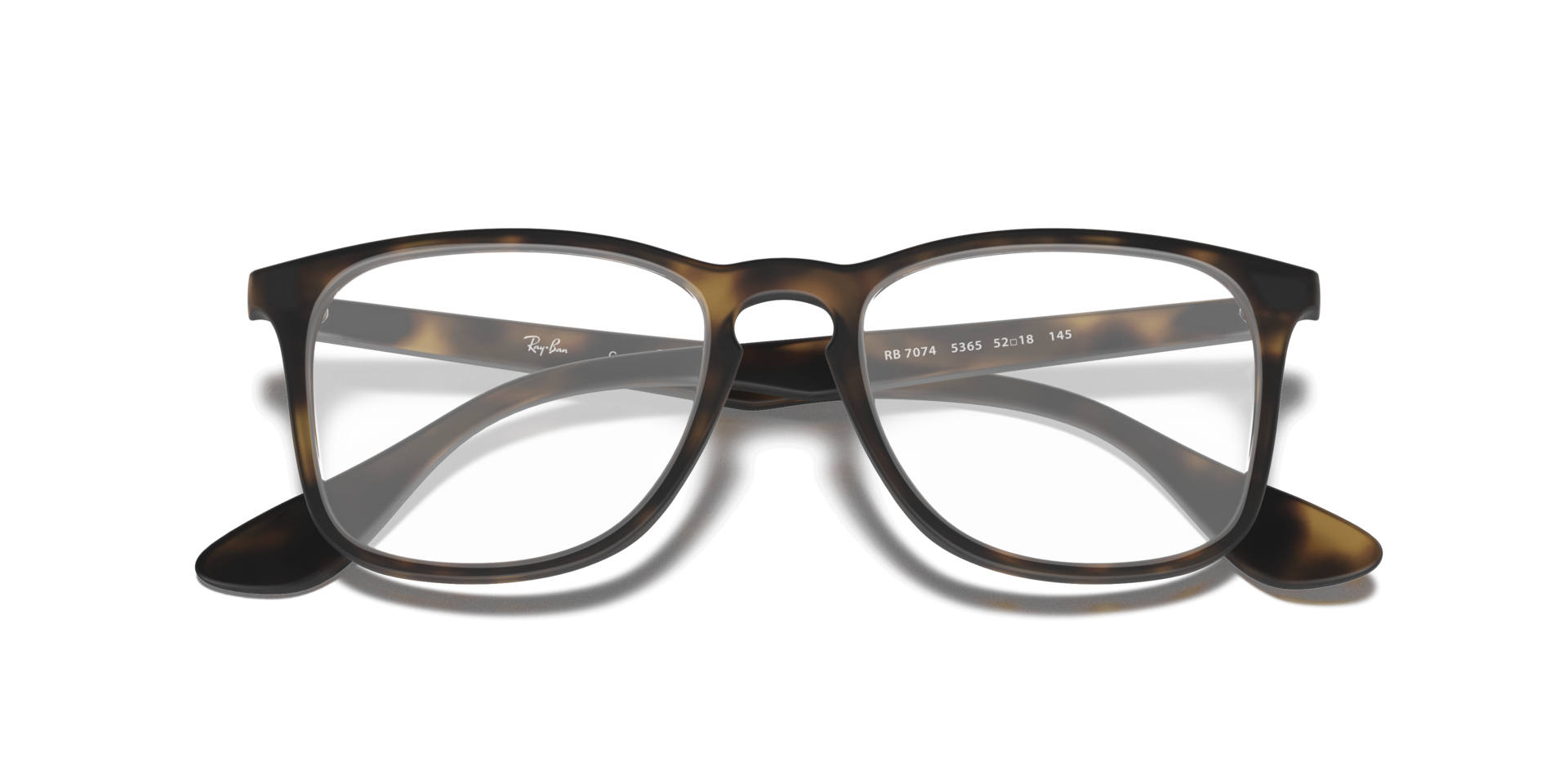 RB7074 Optics Havana PlasticEyeglass Frames for Glasses Direct, Closed View