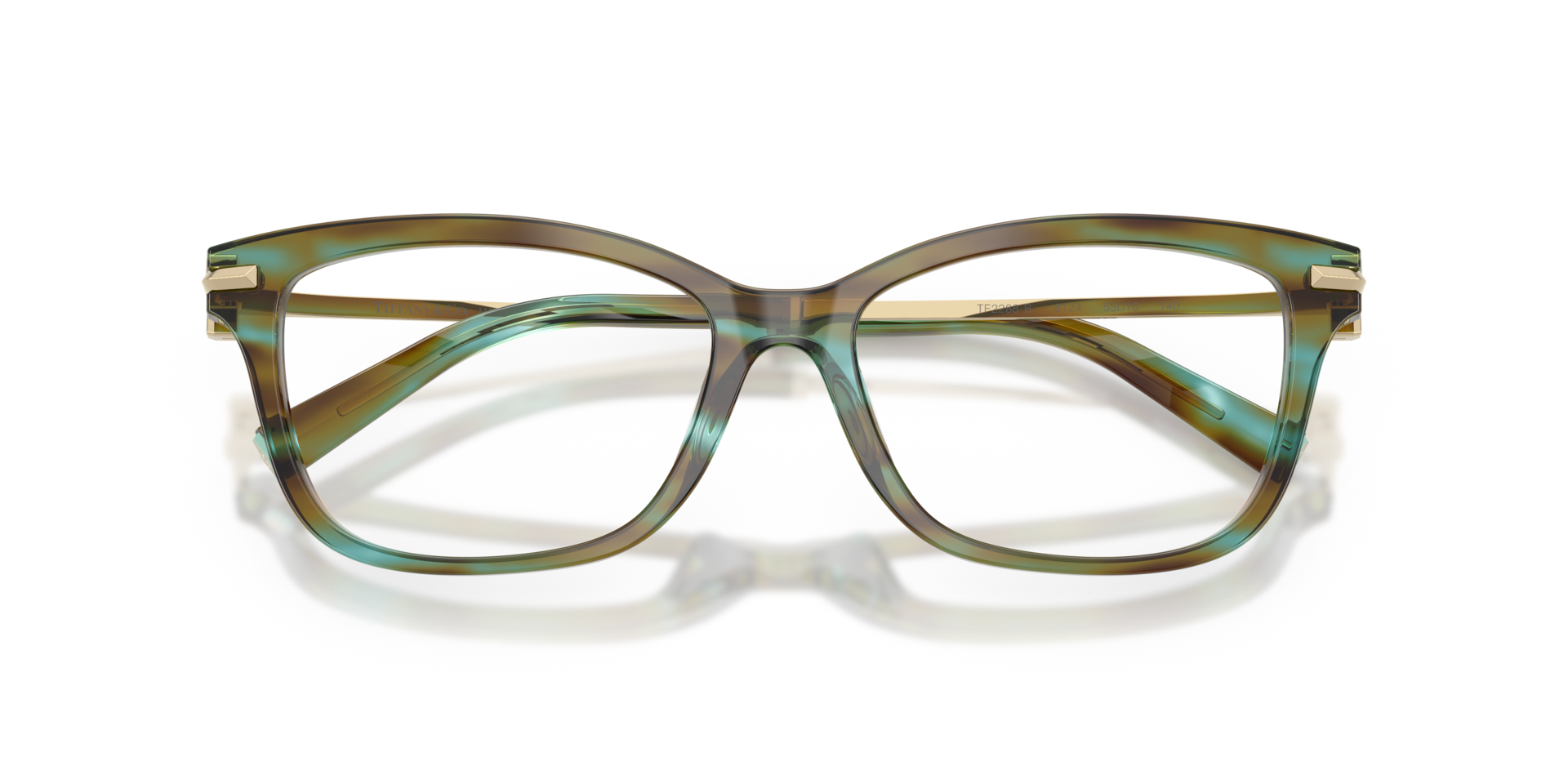 TF2288B Ocean Turquoise AcetateEyeglass Frames for Glasses Direct, Closed View