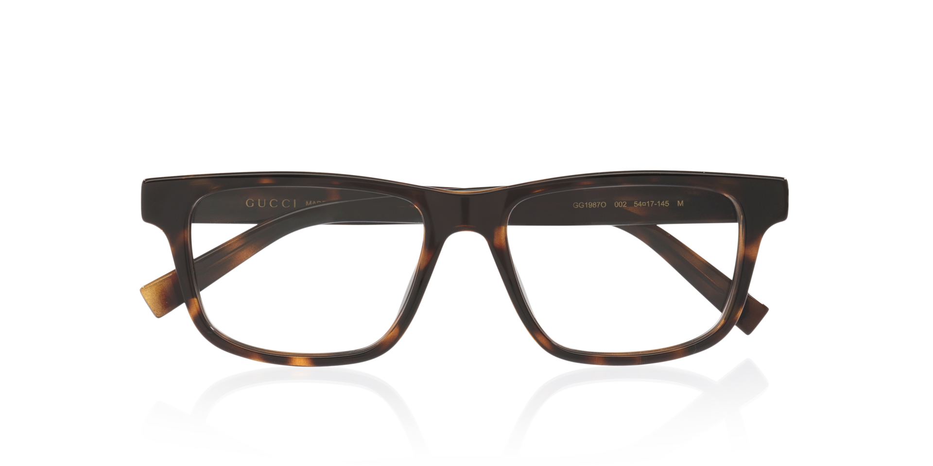GG1987O Tortoise PlasticEyeglass Frames for Glasses Direct, Closed View