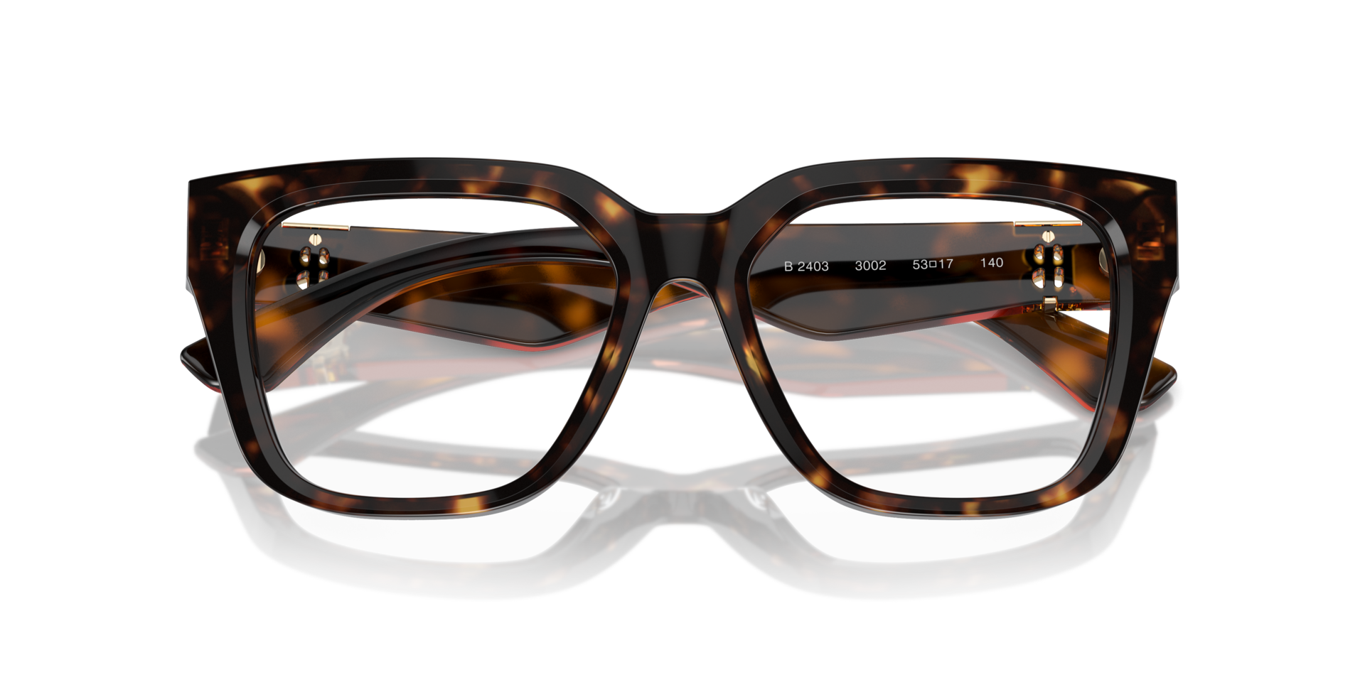 BE2403 Dark Havana AcetateEyeglass Frames for Glasses Direct, Closed View