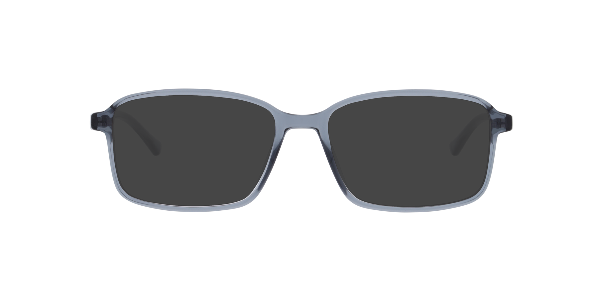 Martin Grey Transparent PlasticEyeglass Frames for Glasses Direct, with Tinted Lenses