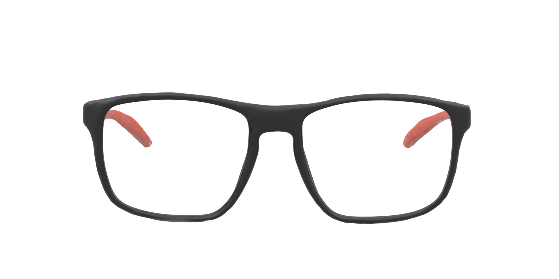 Mike Matt Black PlasticEyeglass Frames for Glasses Direct, Front View