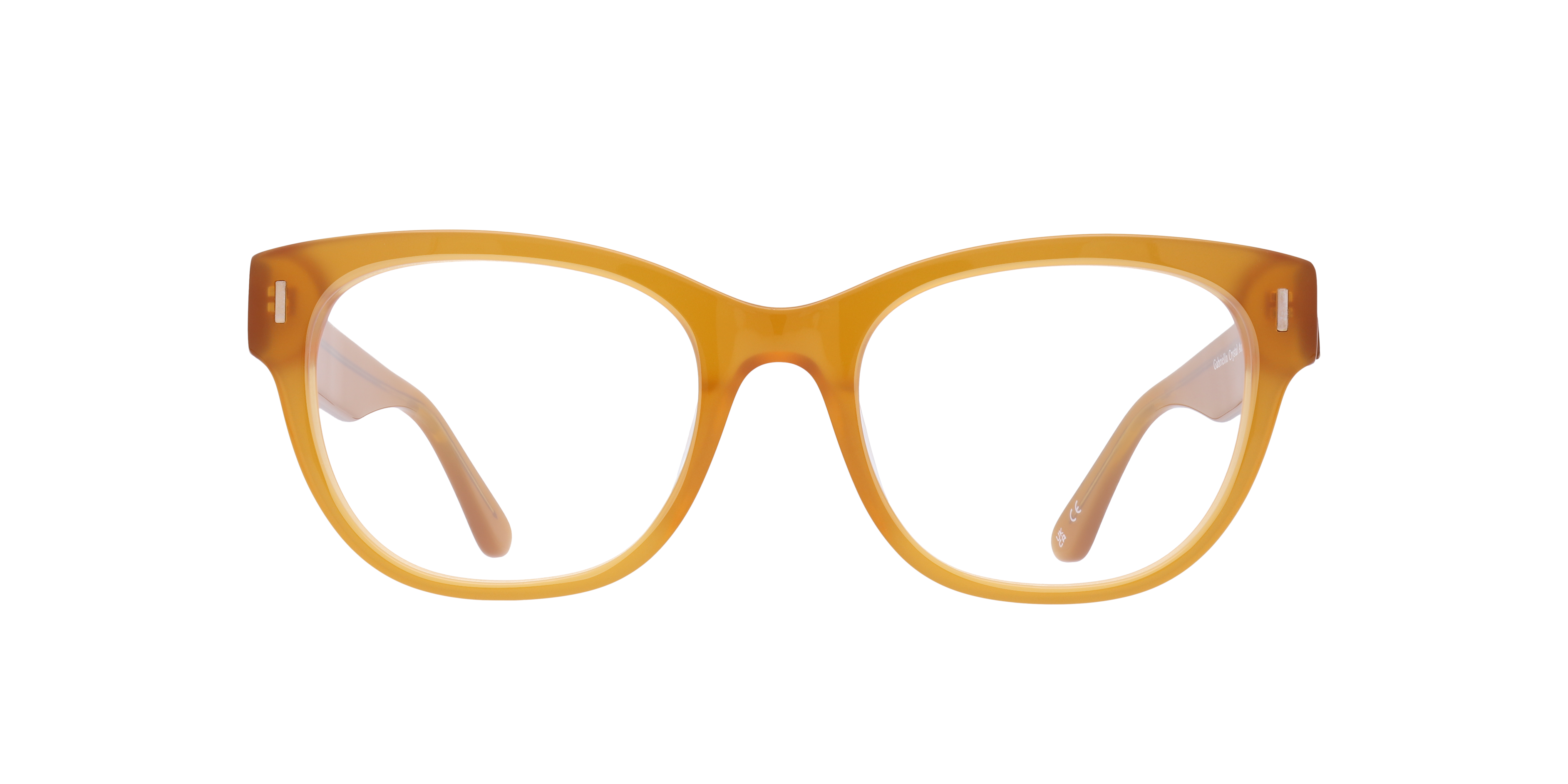 Gabriella Crystal Amber AcetateEyeglass Frames for Glasses Direct, Front View