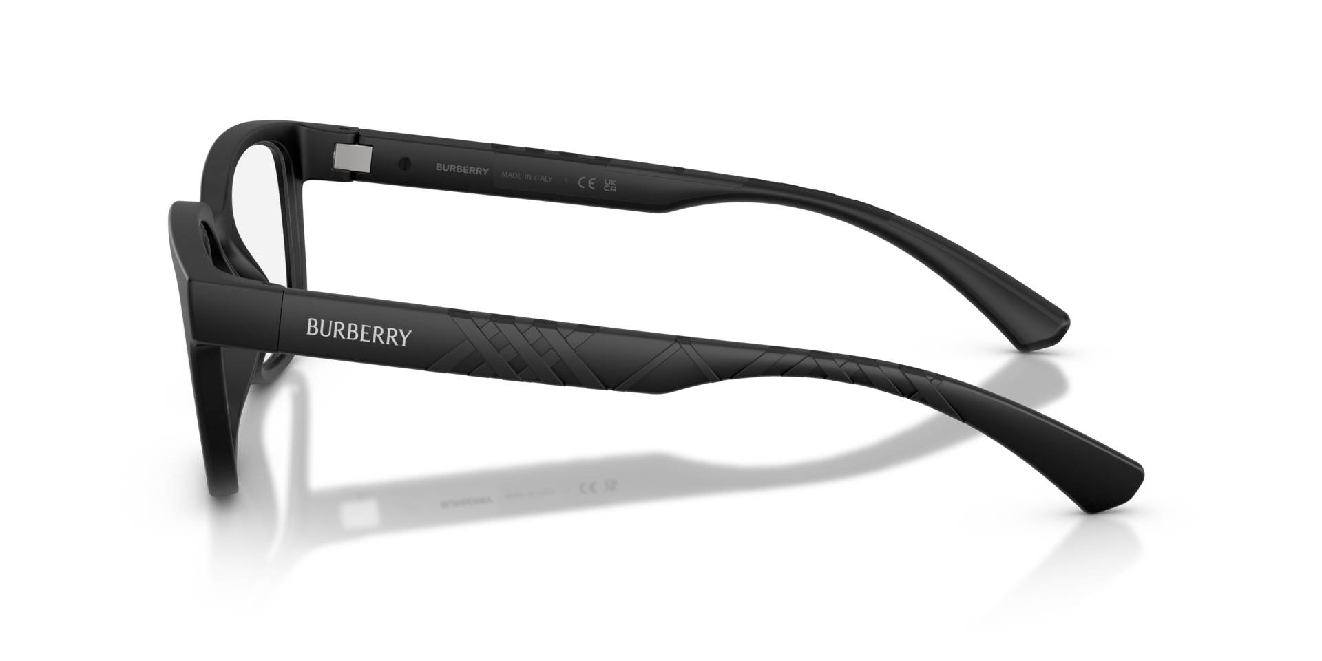 BE2451U Matte Black PlasticEyeglass Frames for Glasses Direct, Side View
