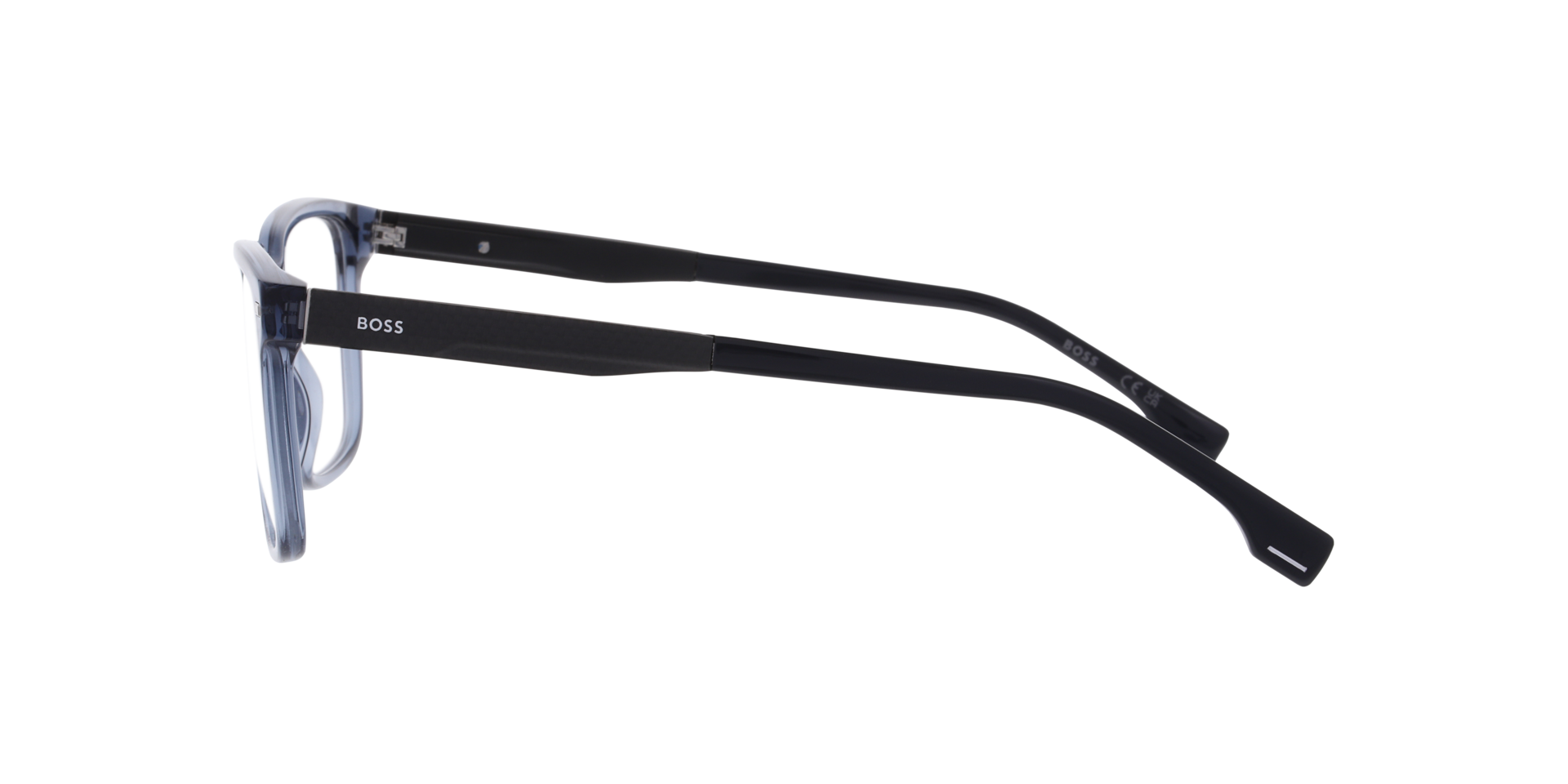 BOSS 1841 Blue AcetateEyeglass Frames for Glasses Direct, Side View