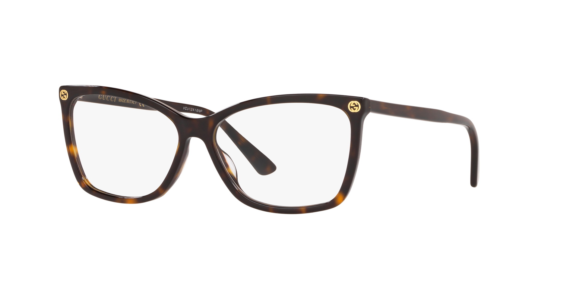 GG0025O Tortoise AcetateEyeglass Frames for Glasses Direct, Angle View