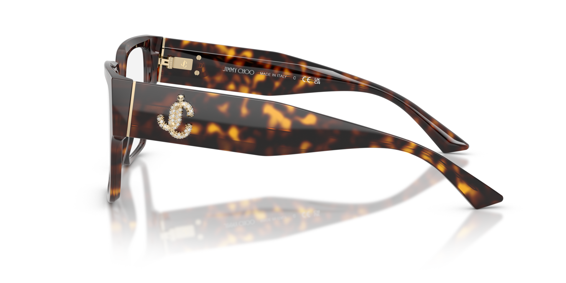 JC3032B Havana AcetateEyeglass Frames for Glasses Direct, Side View