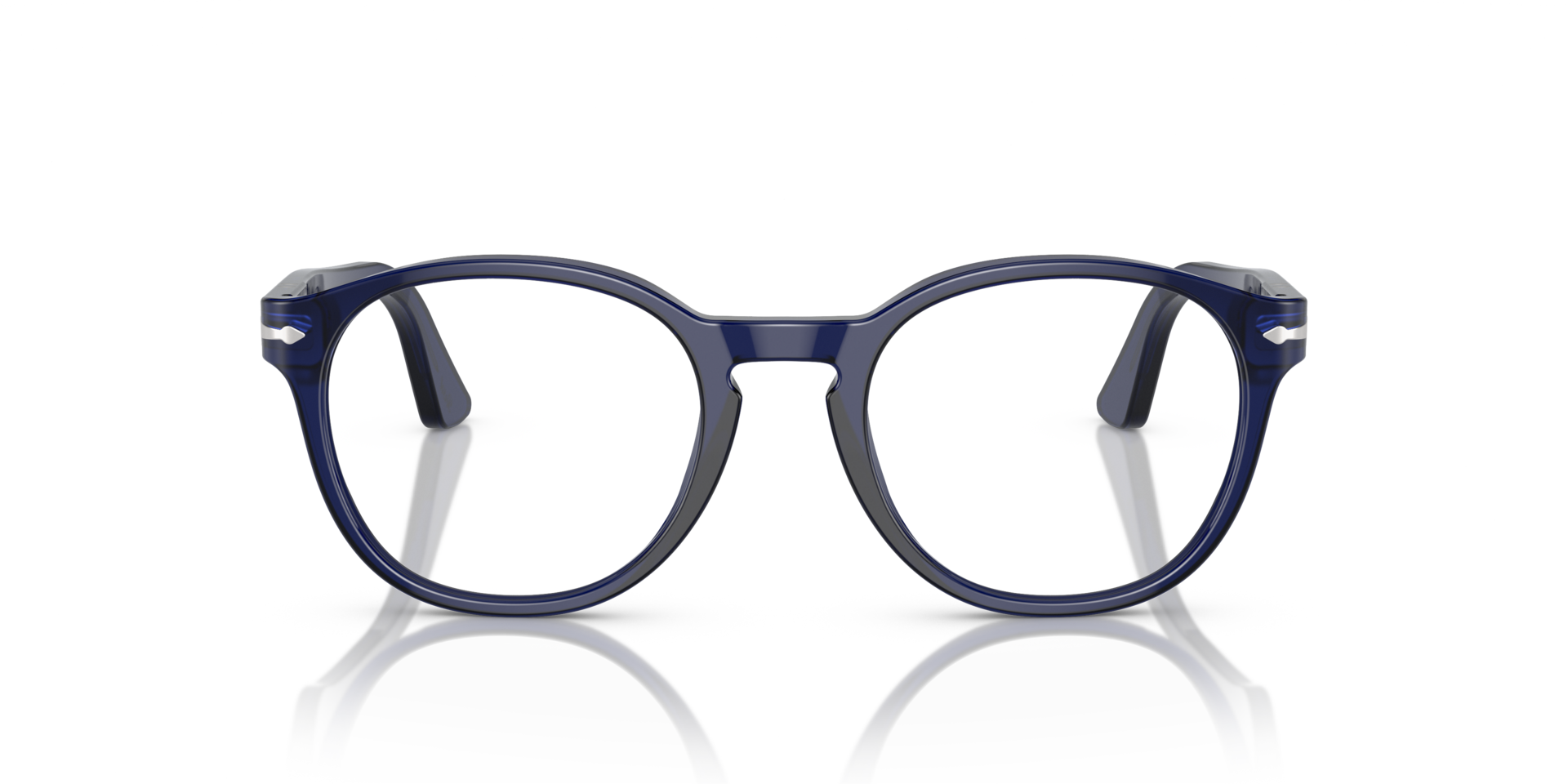 PO3284V Blue AcetateEyeglass Frames for Glasses Direct, Front View
