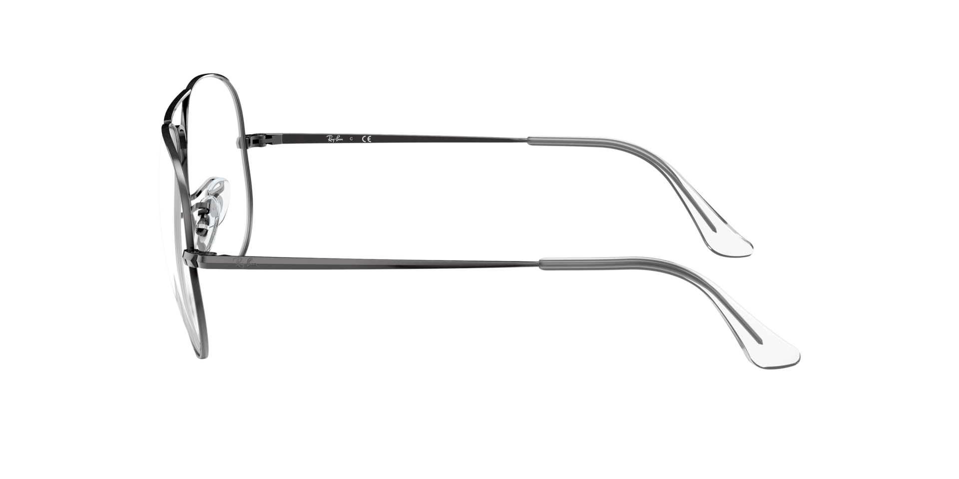 RB6489 Gunmetal MetalEyeglass Frames for Glasses Direct, Side View
