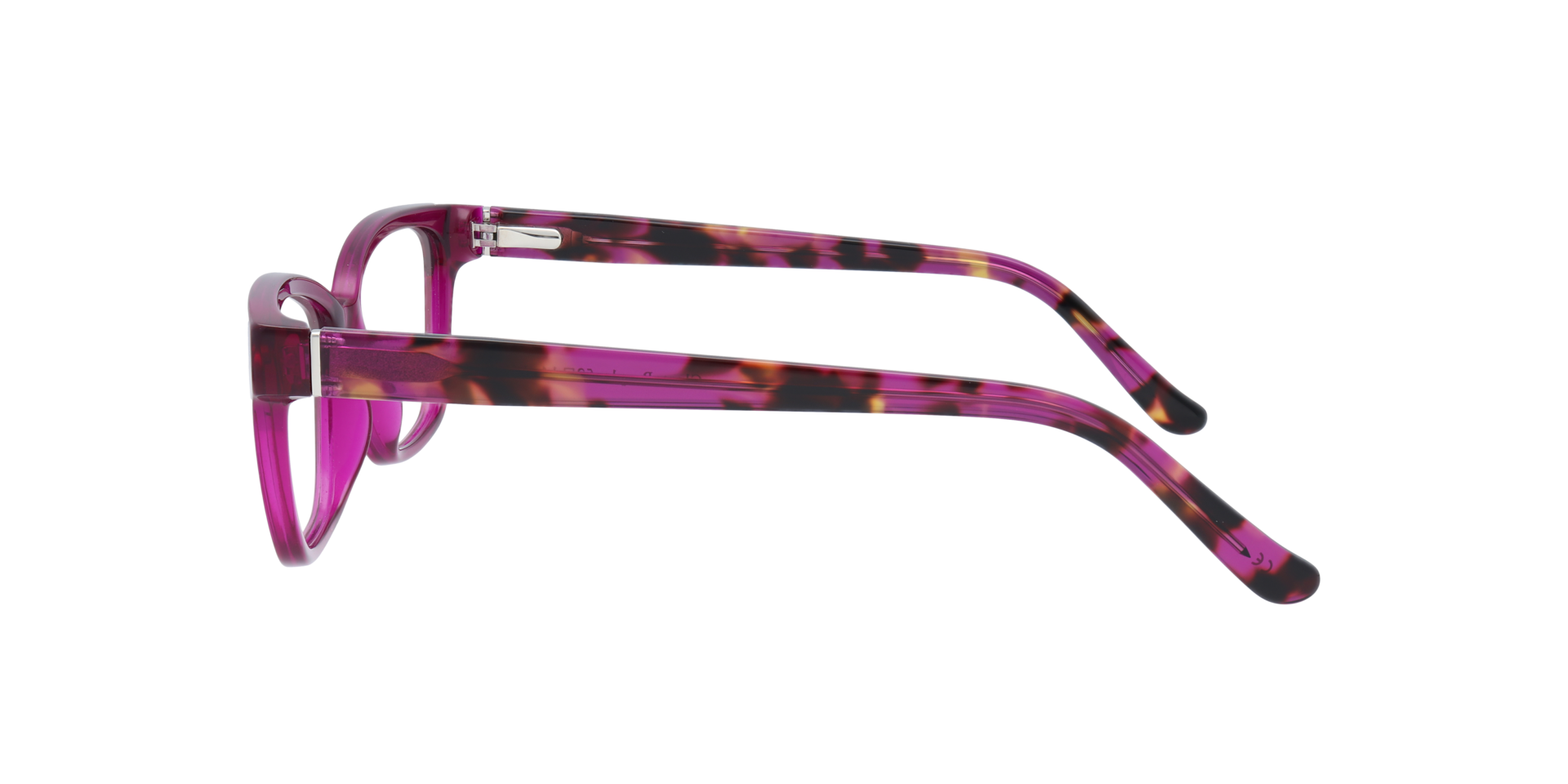 Clara Purple AcetateEyeglass Frames for Glasses Direct, Side View