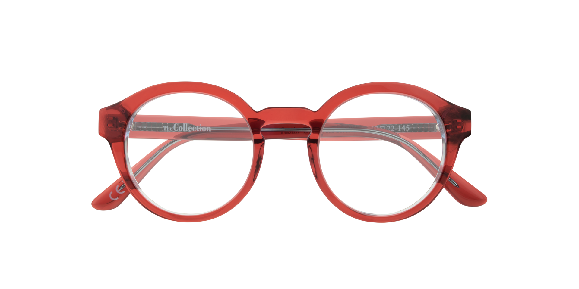 Justin Bi Layers Red & Blue AcetateEyeglass Frames for Glasses Direct, Closed View