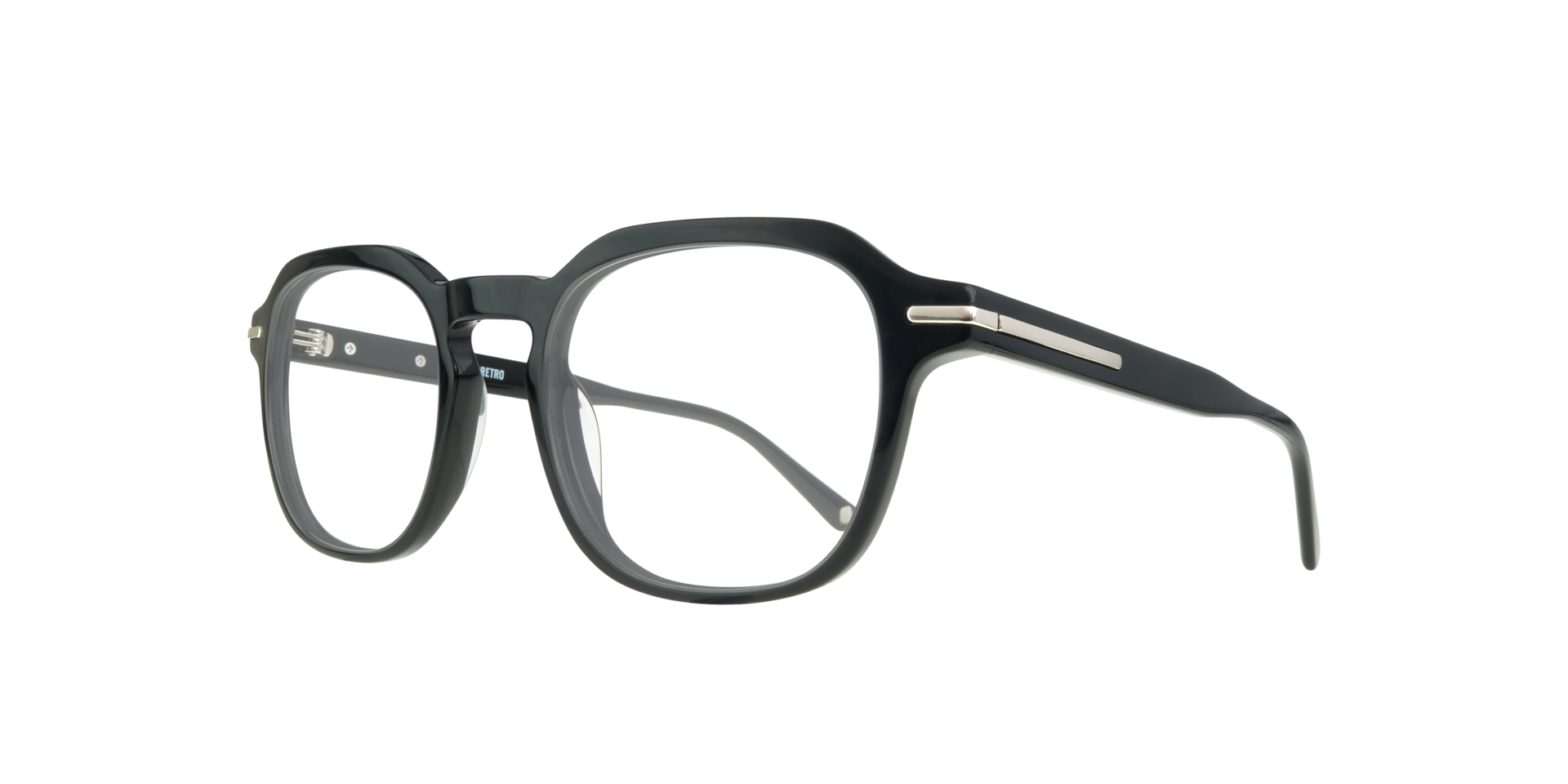 Joel Black AcetateEyeglass Frames for Glasses Direct, Angle View