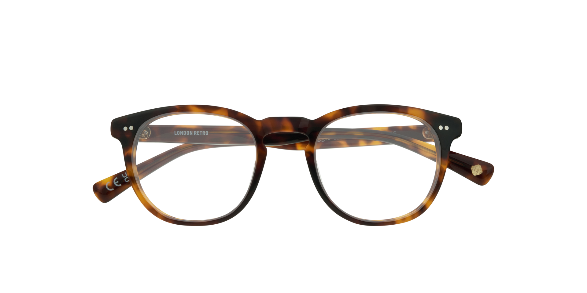 Reggie Havana AcetateEyeglass Frames for Glasses Direct, Closed View