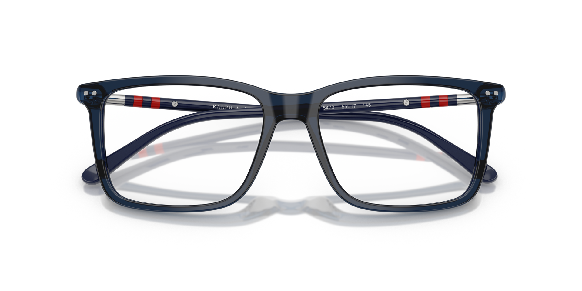 PH2287 Shiny Transparent Blue AcetateEyeglass Frames for Glasses Direct, Closed View