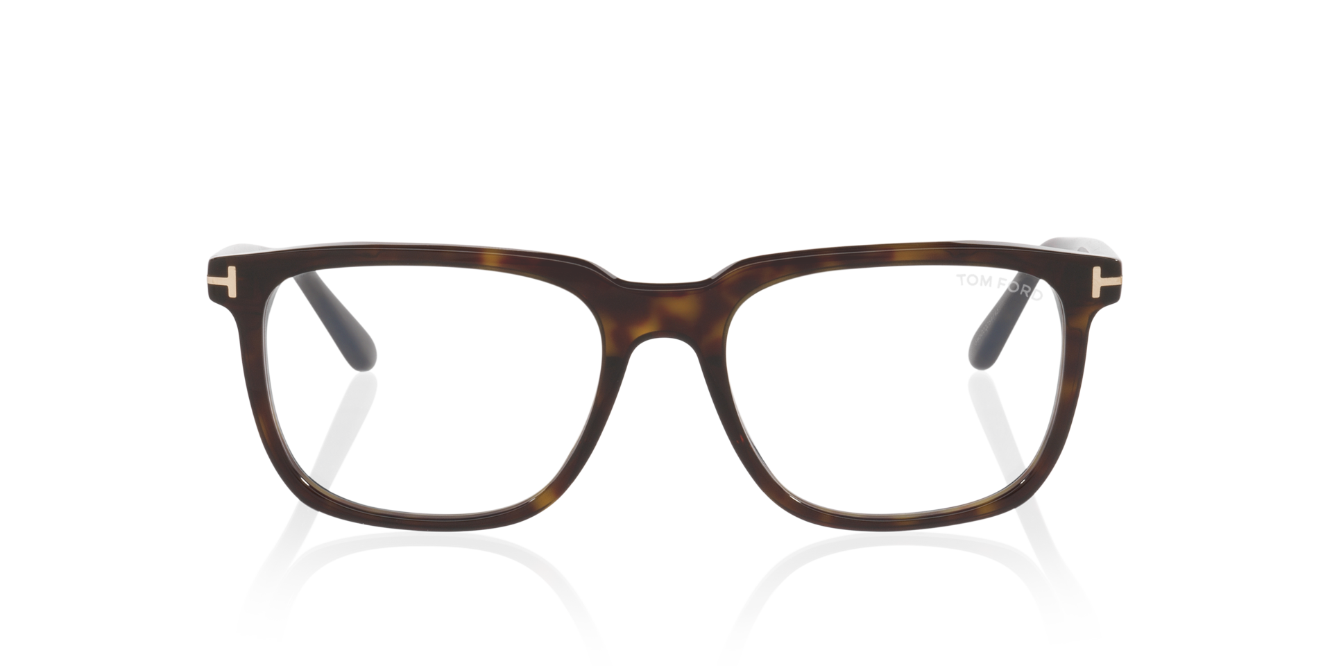 FT6080-B Tortoise Black AcetateEyeglass Frames for Glasses Direct, Front View