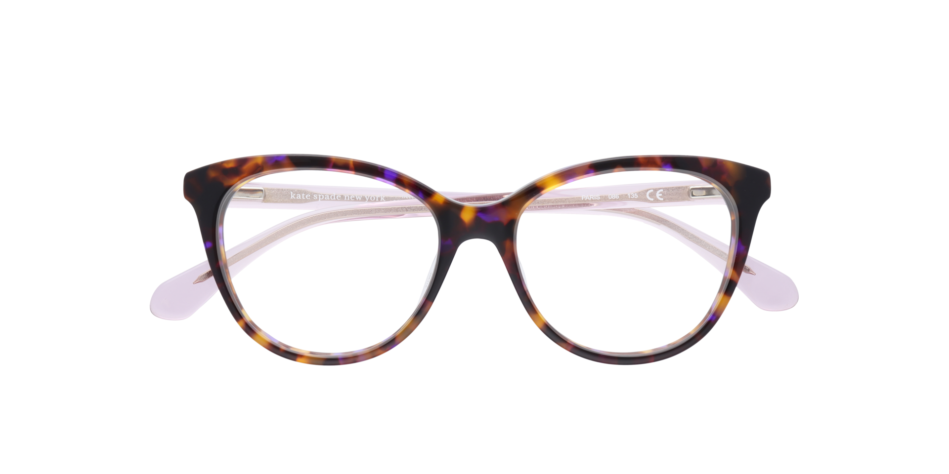 Paris K3 Tortoise Pink AcetateEyeglass Frames for Glasses Direct, Closed View