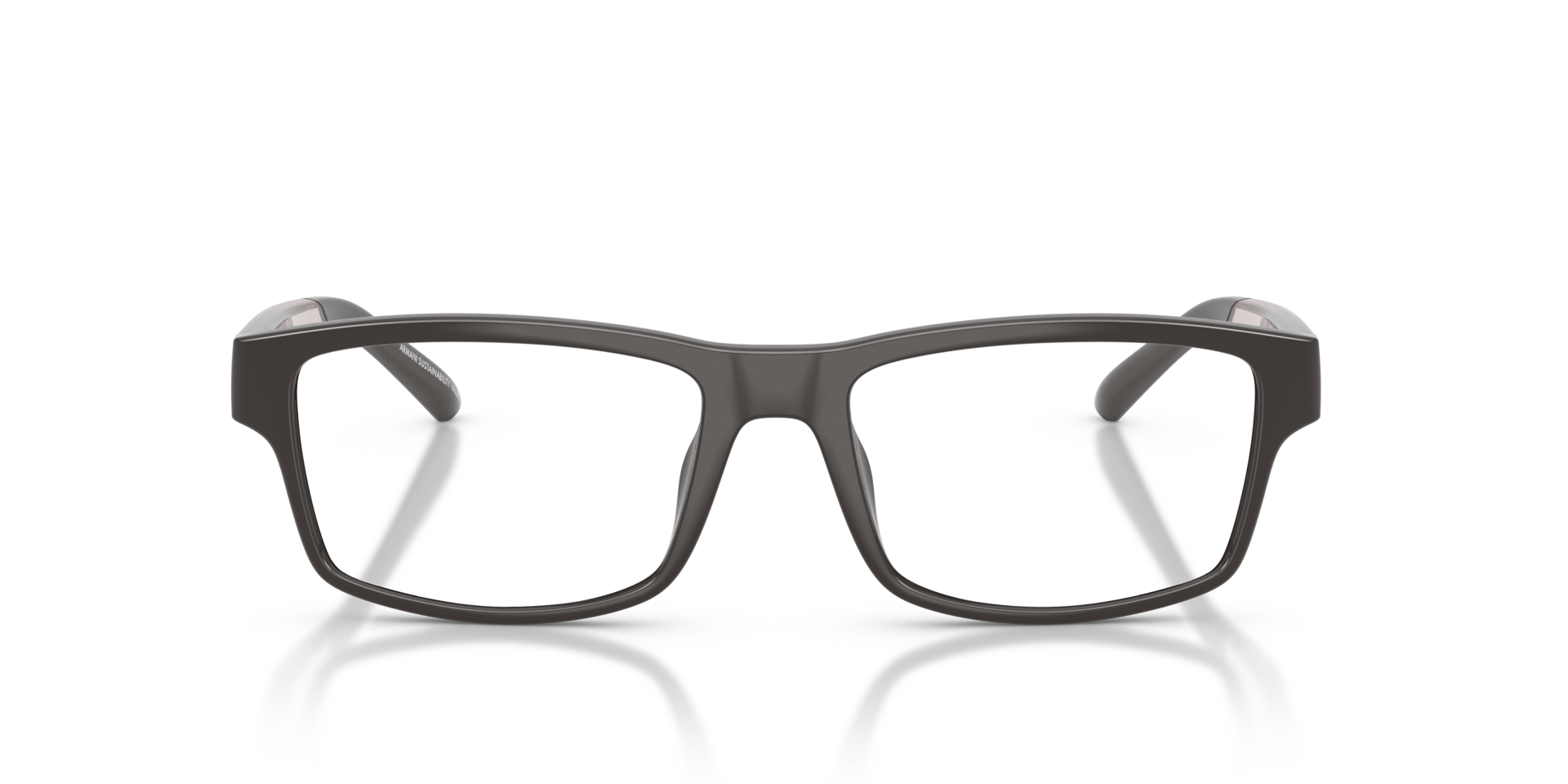 AX3140U Shiny Brown PlasticEyeglass Frames for Glasses Direct, Front View