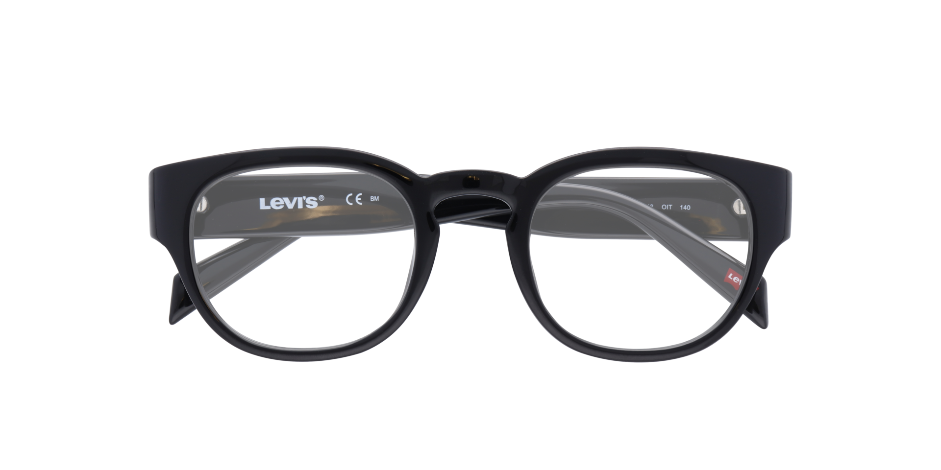 LV 1048 Black PlasticEyeglass Frames for Glasses Direct, Closed View
