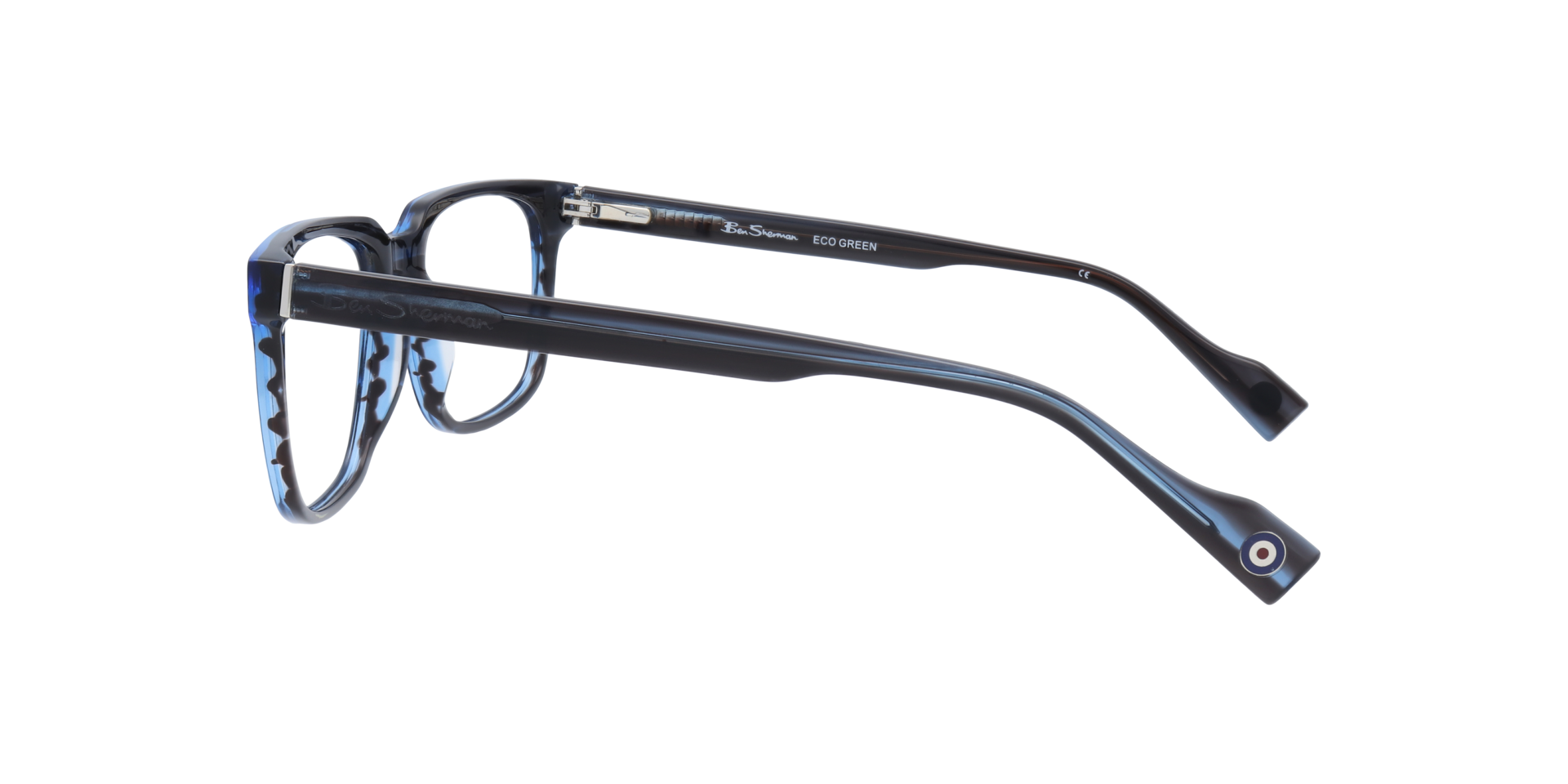 Strand Blue MetalEyeglass Frames for Glasses Direct, Side View