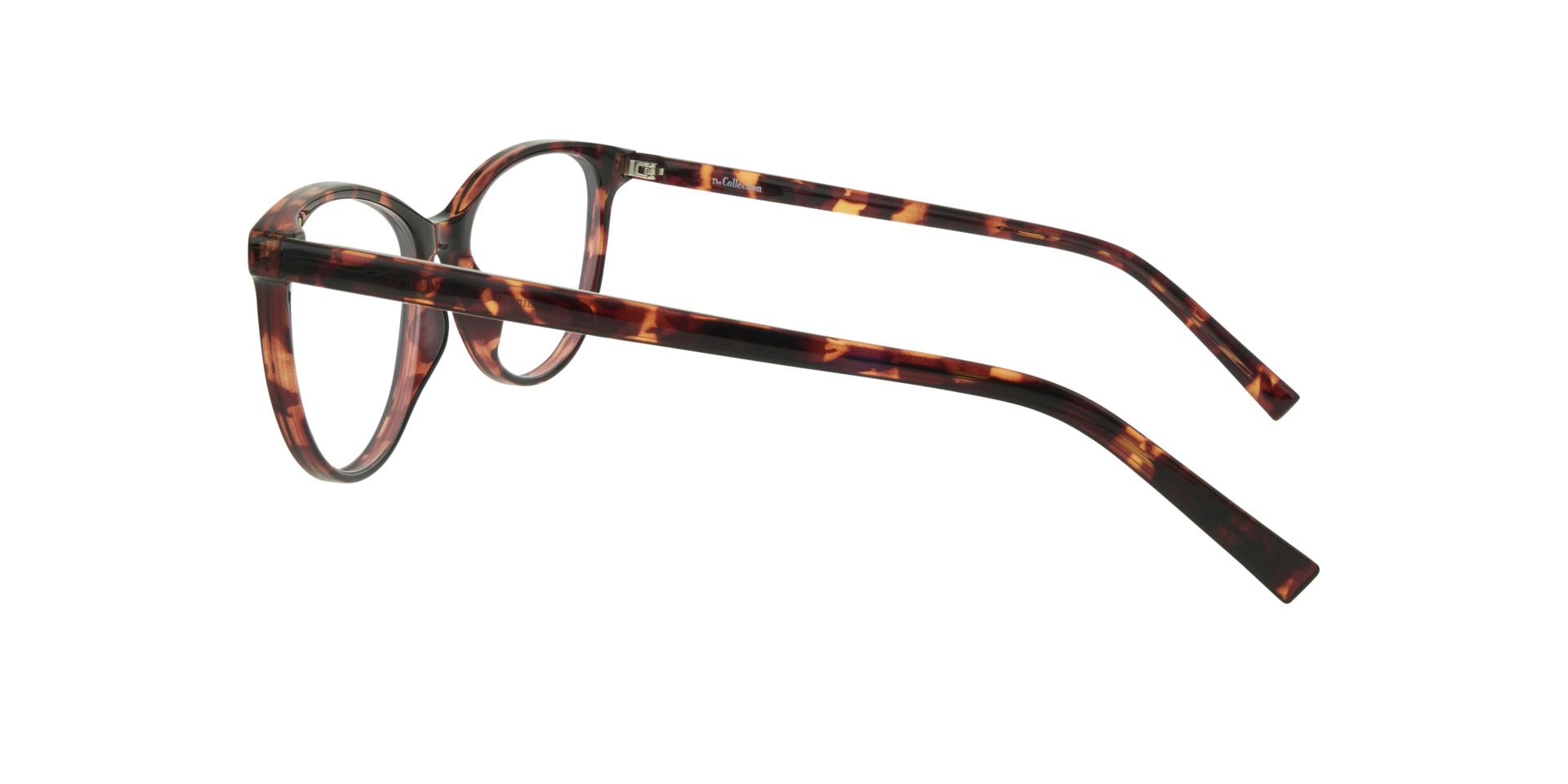 Leyla Shiny Havana PlasticEyeglass Frames for Glasses Direct, Side View