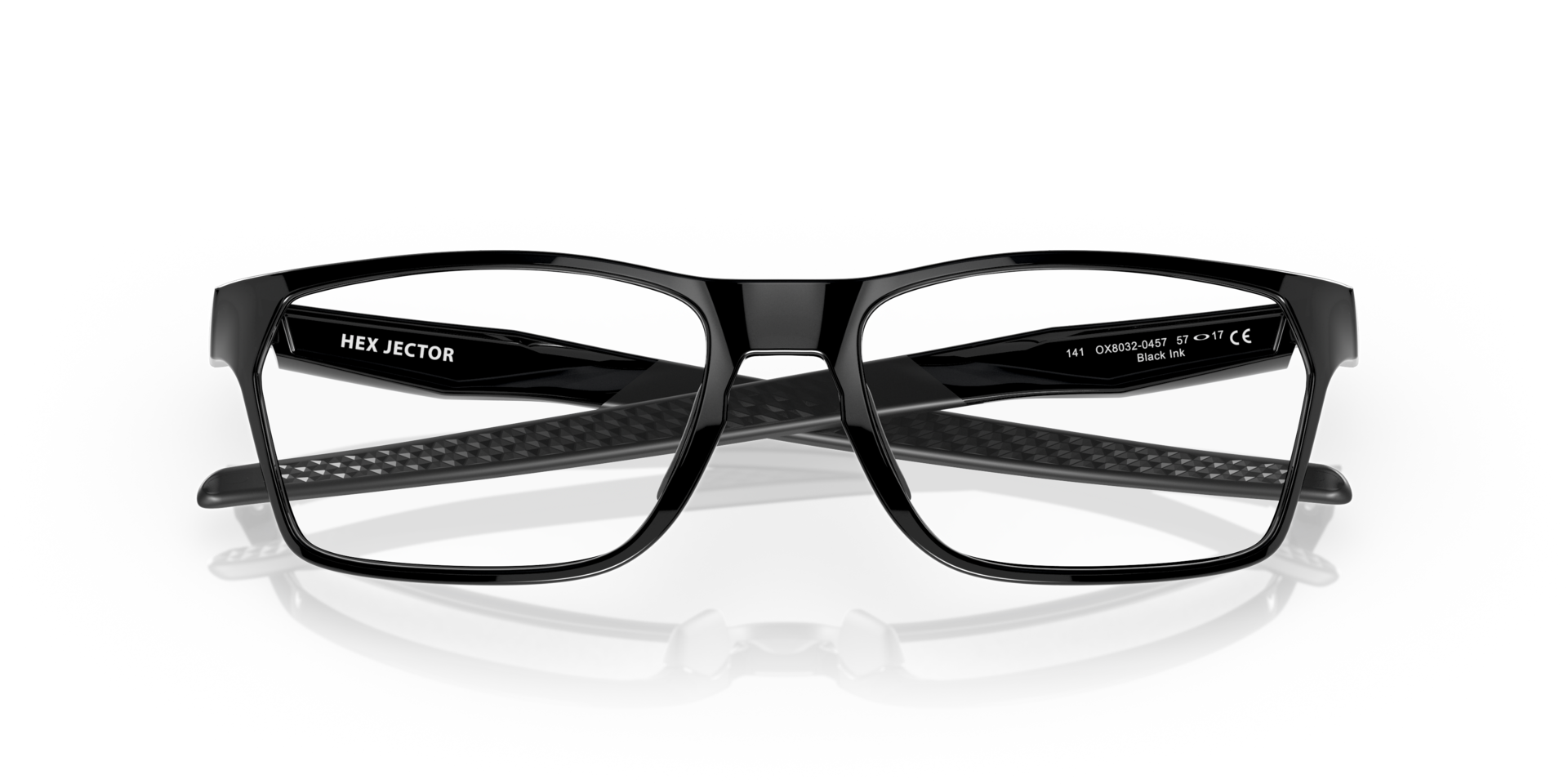 Hex Jector Black Ink PlasticEyeglass Frames for Glasses Direct, Closed View