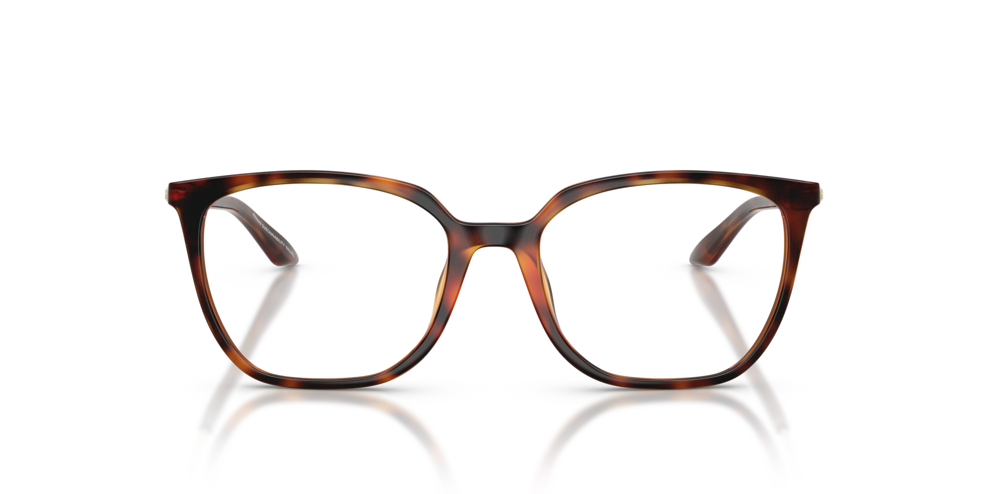 AX3142U Shiny Havana PlasticEyeglass Frames for Glasses Direct, Front View