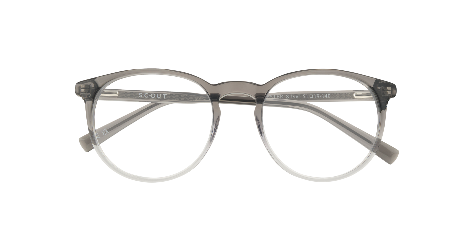Lester Silver AcetateEyeglass Frames for Glasses Direct, Closed View