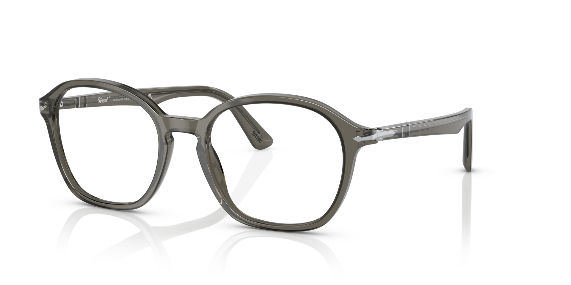 PO3296V Opal Smoke AcetateEyeglass Frames for Glasses Direct, Angle View