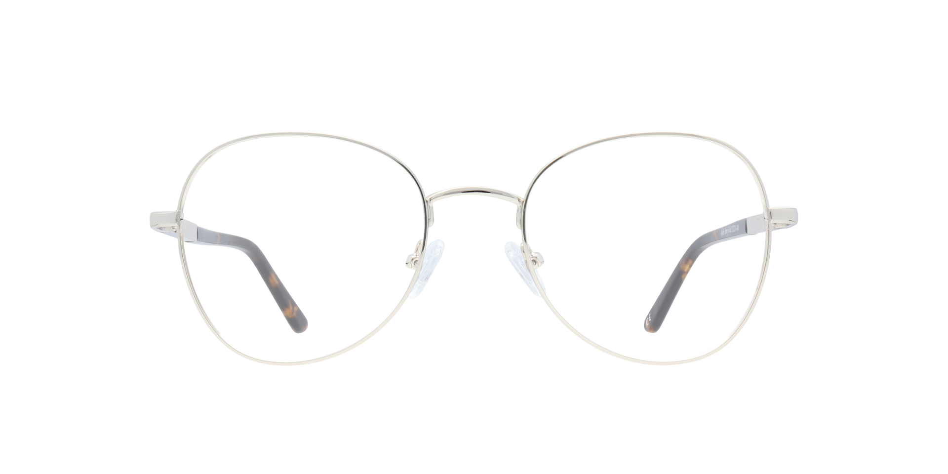 Aida Shiny Gold MetalEyeglass Frames for Glasses Direct, Front View