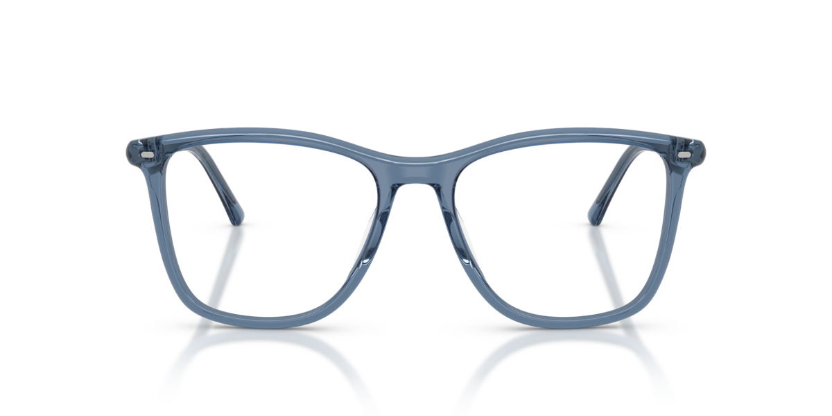 Ray-Ban Unisex Transparent Blue Square Acetate Eyeglasses Online - Full Rim - Rb5455 - Image 1