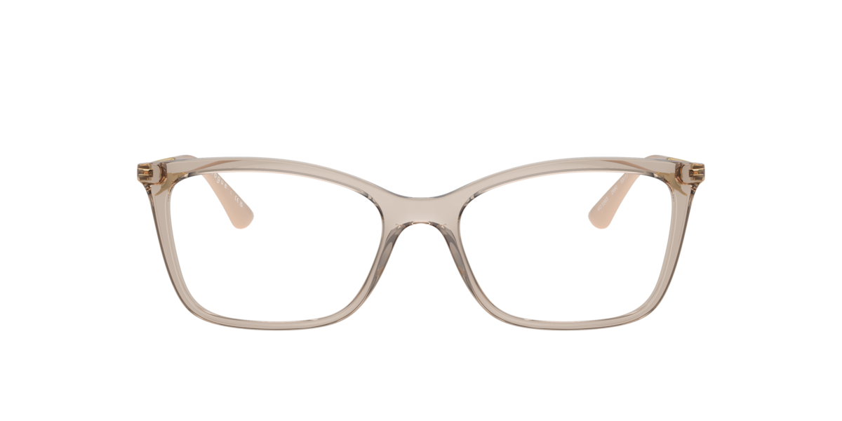 Vogue Eyewear Women's Transparent Caramel Butterfly Plastic Eyeglasses Online - Full Rim - Vo5563
