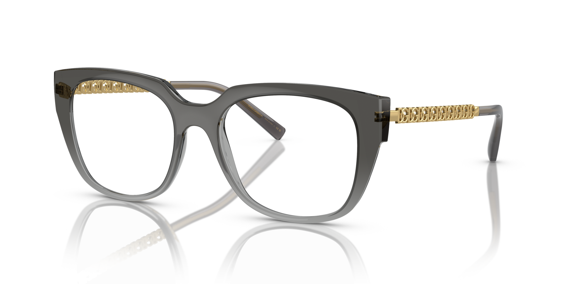 DG5087 Gradient Black PlasticEyeglass Frames for Glasses Direct, Angle View